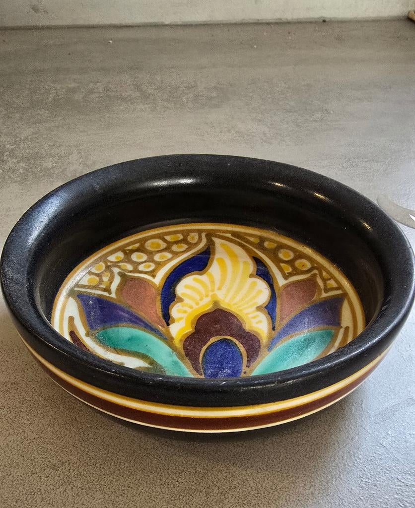 Gouds Plateel schaaltje art deco, Ophalen of Verzenden