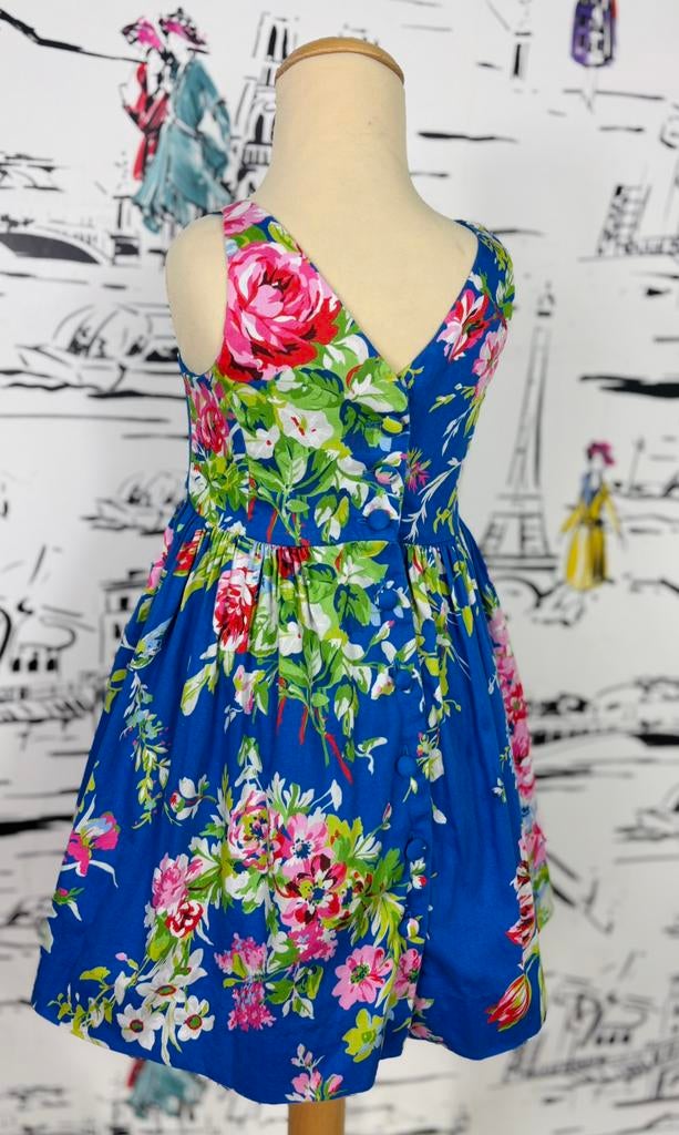 Ralph Lauren blauwe zomerjurk meisje maat 4, Ralph Lauren, Jurk of Rok, Ralph Lauren EU, Verzenden