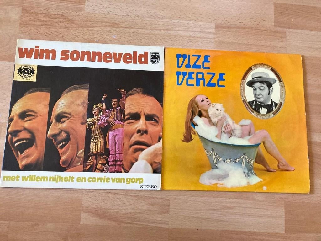 Vinyl LP's : Wim Sonneveld en Bolle Jan., Cd's en Dvd's, Ophalen of Verzenden, Zo goed als nieuw, 12 inch, Levenslied of Smartlap
