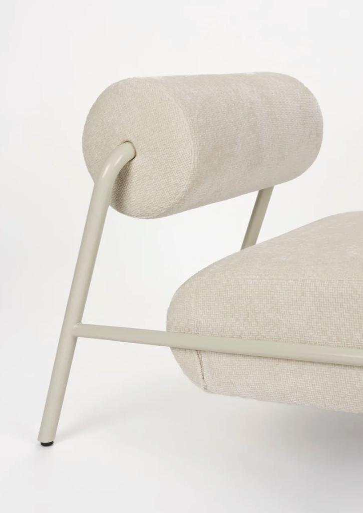 Zuiver Lekima Loungestoel Off-White - Beige | Van €699, nu, Minder dan 50 cm, Nieuw, Ophalen of Verzenden, Zuiver