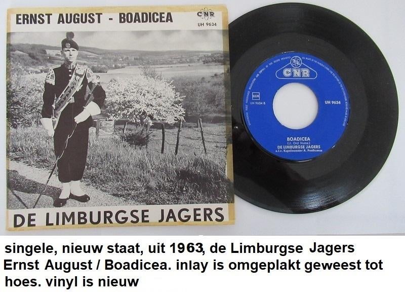 de LIMBURGSE JAGERS, nw. staat single 1963, Ophalen of Verzenden, Zo goed als nieuw, Overige formaten, Overige soorten