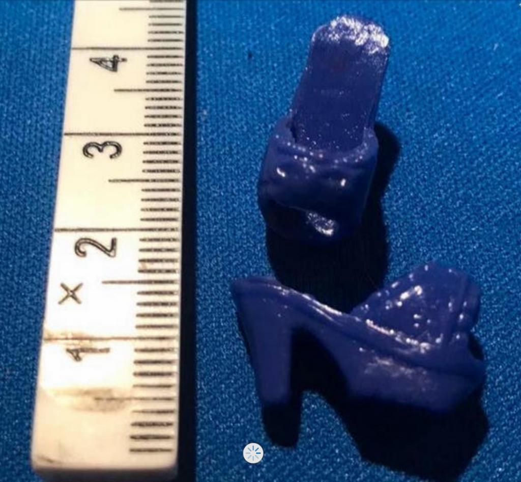 Barbie Schoenen Blauw - Miniatuur Hakken voor Poppen, Ophalen, Gebruikt