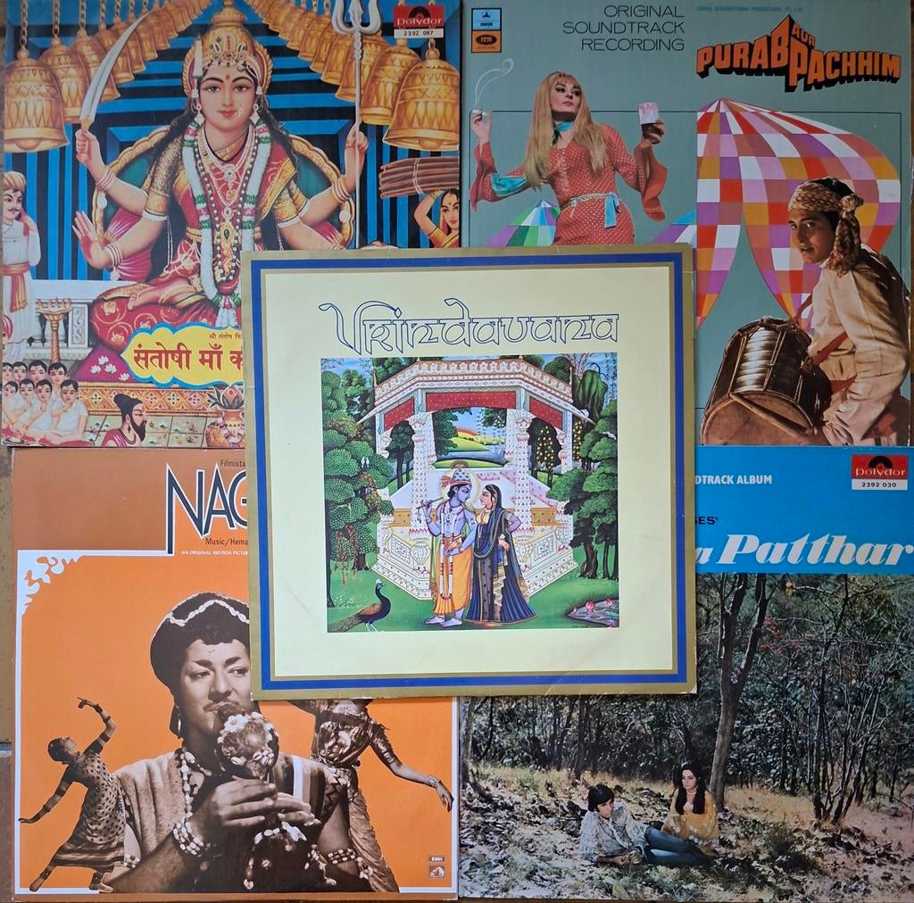 5 x lp Bollywood  filmmuziek, Ophalen, Gebruikt, 12 inch