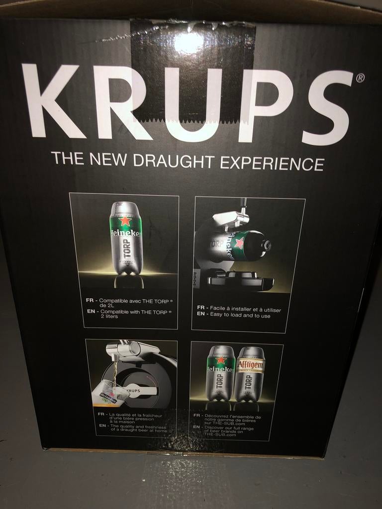 Biertap  bijna nieuw 2 x gebruikt incl 4 glazen, Ophalen, Zo goed als nieuw