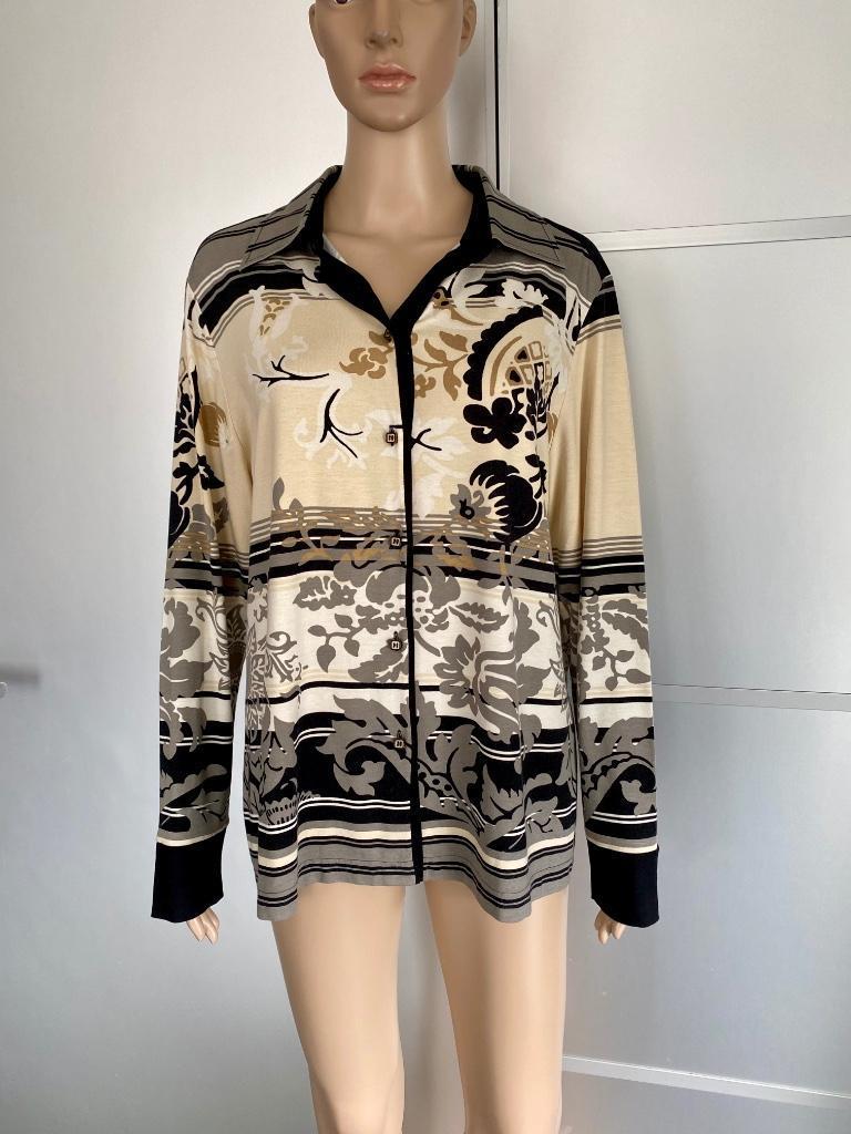 i344 Nieuw: Sommermann maat 46=XL vest blouse beige/zwart, Kleding | Dames, Sommermann, Beige, Maat 46/48 (XL) of groter, Nieuw