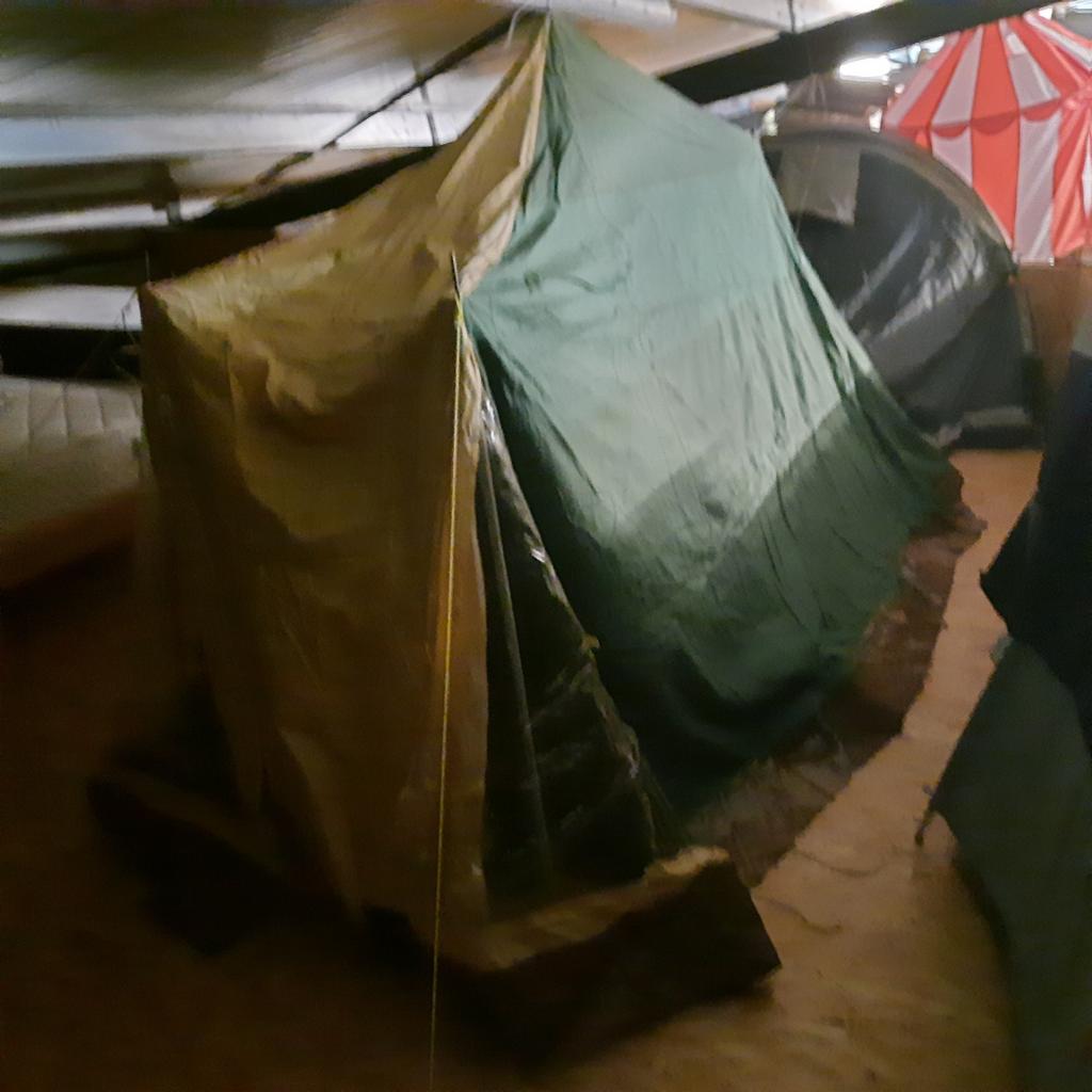 Katoenen Piramide tent 2 a 3 personen  super adelaar, Ophalen of Verzenden, Gebruikt, Tot en met 3