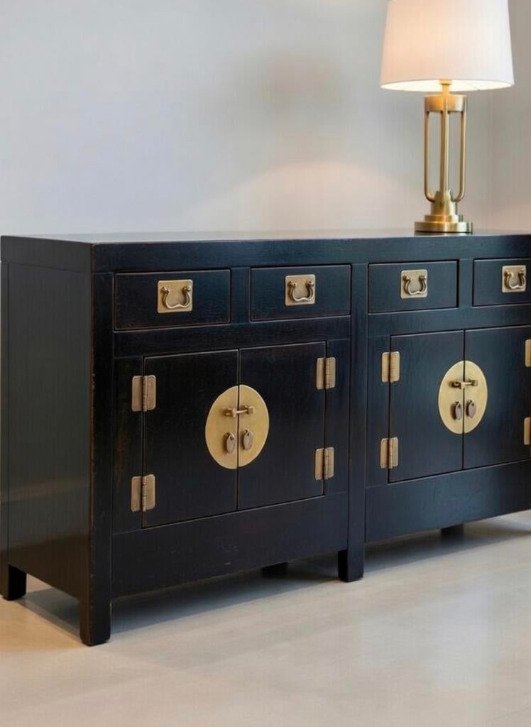 Aziatisch Chinees dressoir, authentiek kastje, oosters., Huis en Inrichting, Kasten | Dressoirs, Ophalen, Zo goed als nieuw, 25 tot 50 cm