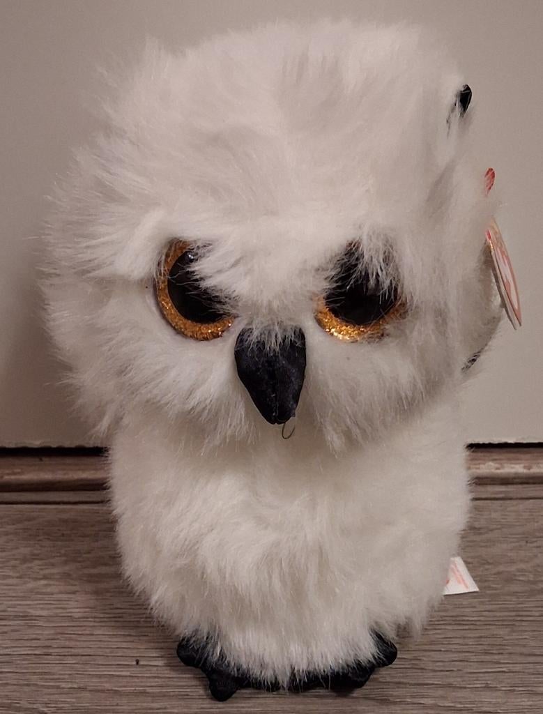 Ty beanie boo uil Austin 16 cm, Ophalen of Verzenden, Zo goed als nieuw, Overige typen
