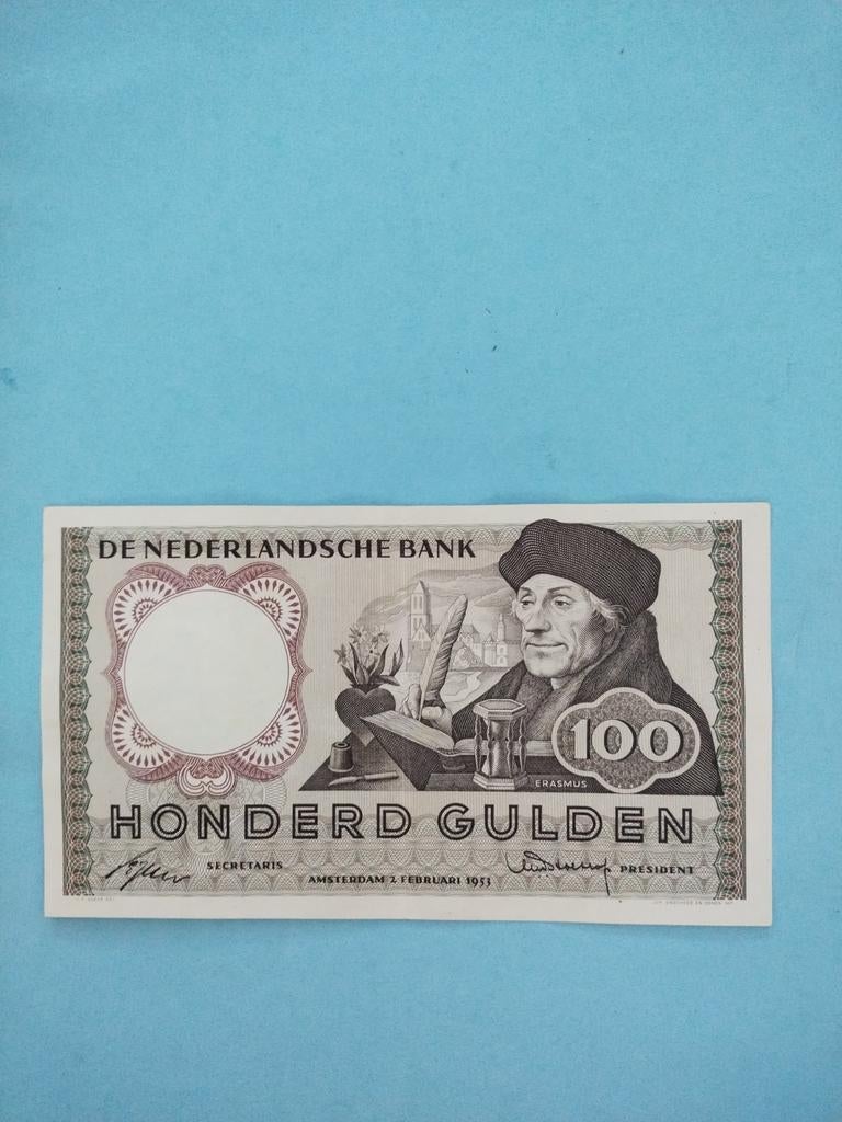1953 Erasmus, Ophalen of Verzenden, 10 gulden