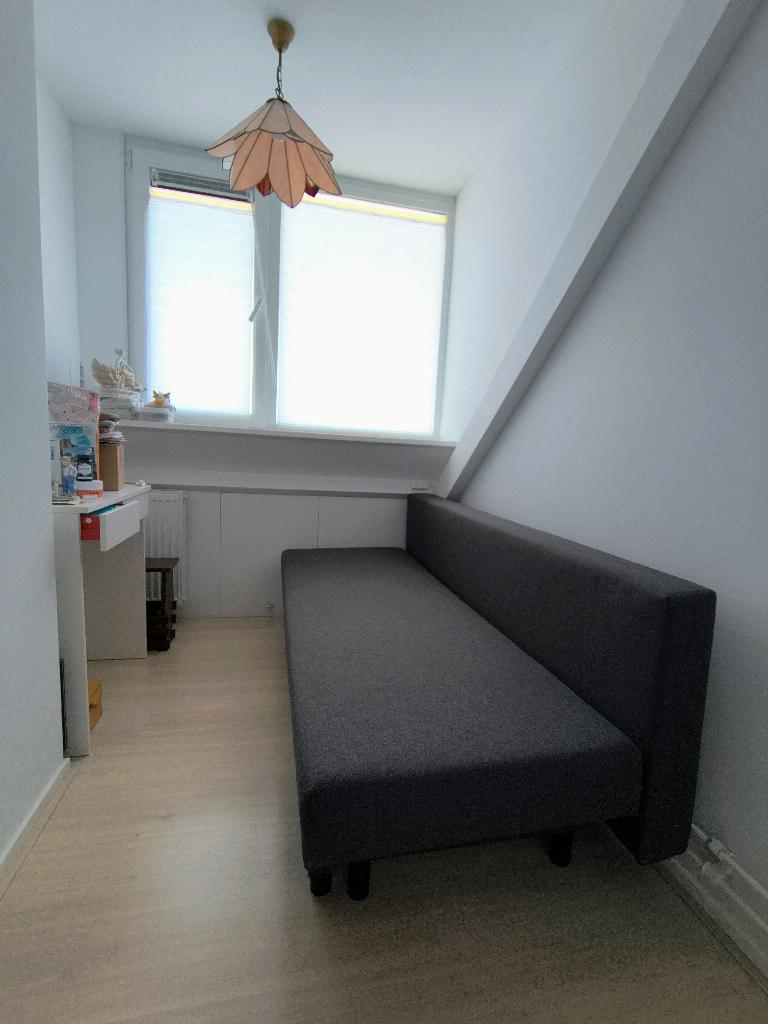 Slaapbank, Huis en Inrichting, Slaapkamer | Slaapbanken, Ophalen, Tweepersoons, 140 cm, Zo goed als nieuw