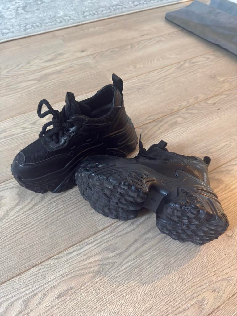 platform sneakers 37, Kleding | Dames, Schoenen, Ophalen of Verzenden, Zo goed als nieuw, Zwart, Sneakers of Gympen