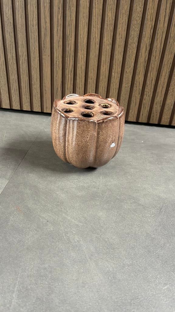 keramieken bloemenvaasje / bloemhouder, Minder dan 30 cm, ., Rond, Ophalen of Verzenden