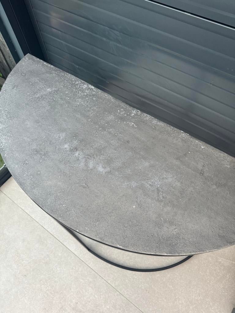 Bronzen bijzettafel, Huis en Inrichting, Tafels | Bijzettafels, Ophalen, Gebruikt, Metaal of Aluminium, 55 tot 75 cm