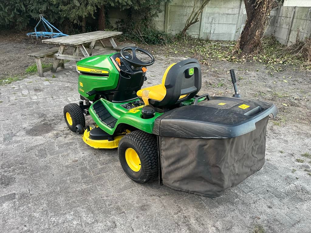 John Deere X305R Zitmaaier - Krachtig en Efficiënt, Tuin en Terras, Zitmaaiers, Gebruikt, 90 tot 120 cm, Opvangbak, Ophalen