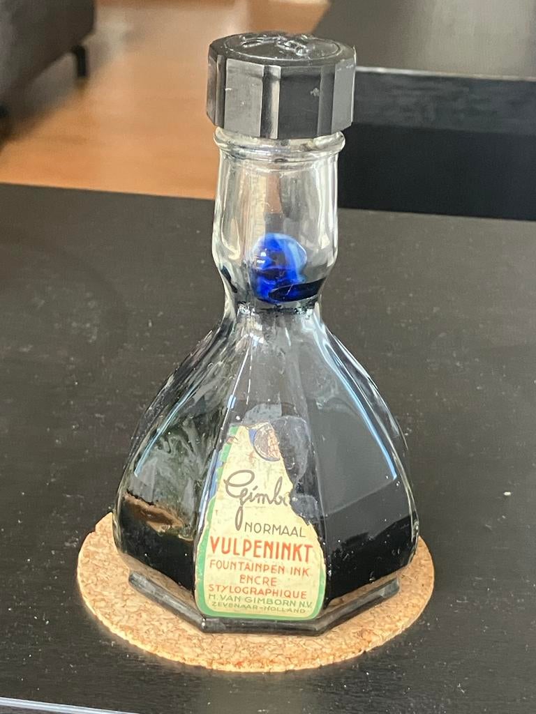 Gimborn inkt fles, Ophalen