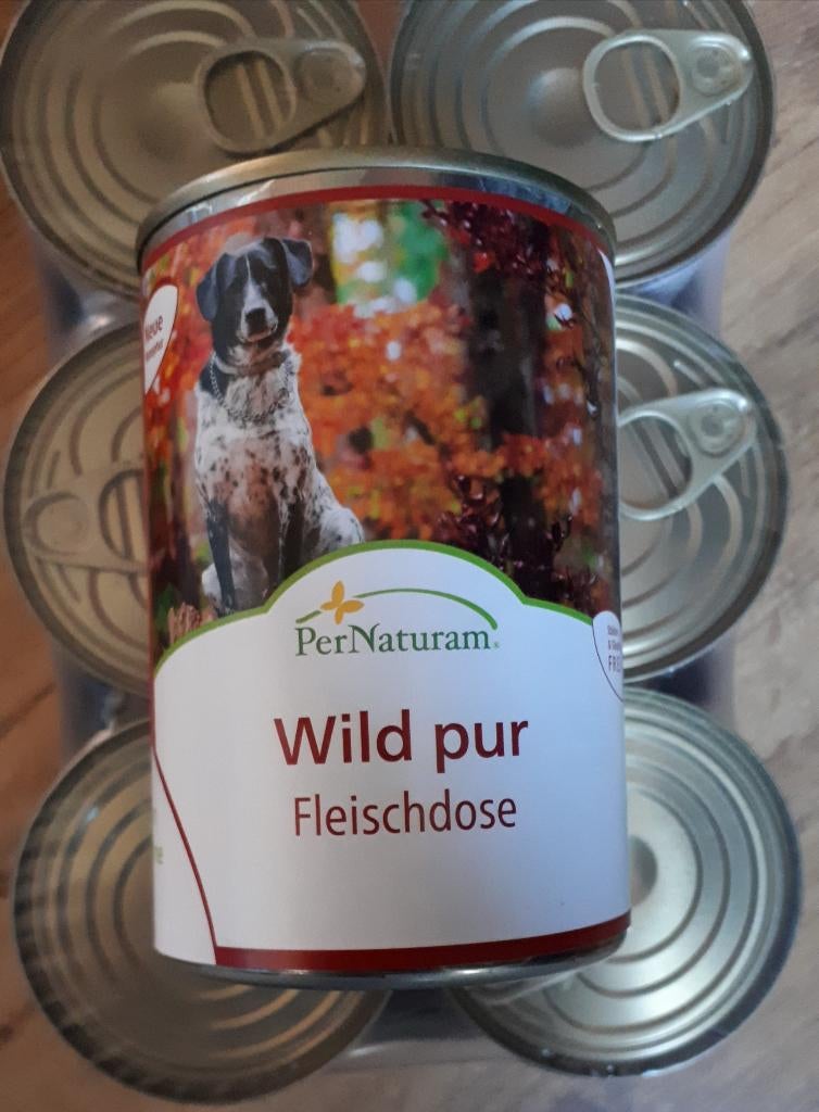 Pernaturam vleesblikken puur-wild, Dieren en Toebehoren, Dierenvoeding, Ophalen of Verzenden, Hond