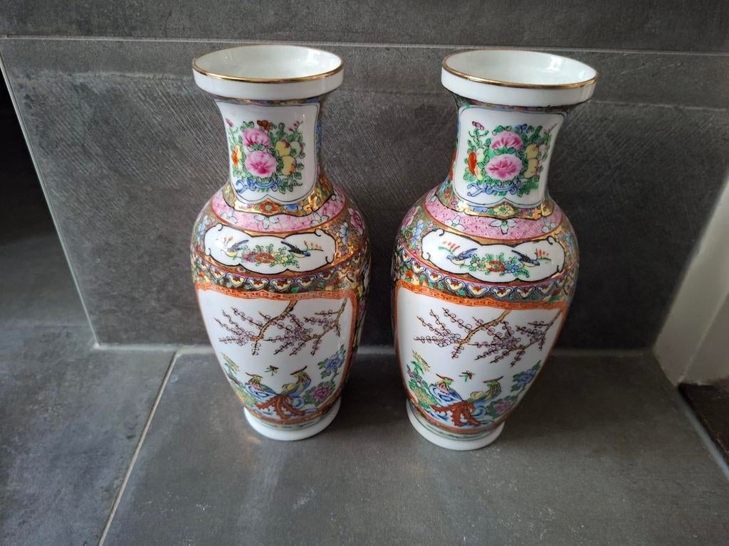 Antieke Chinese vazen, set van twee, Ophalen of Verzenden