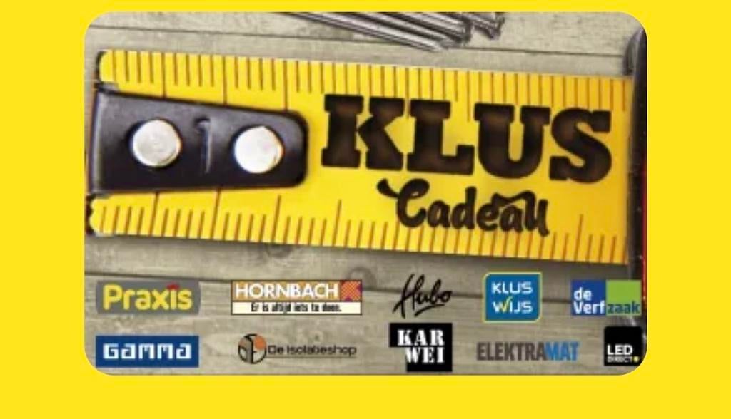 Klusbon te koop, Eén persoon, Cadeaubon