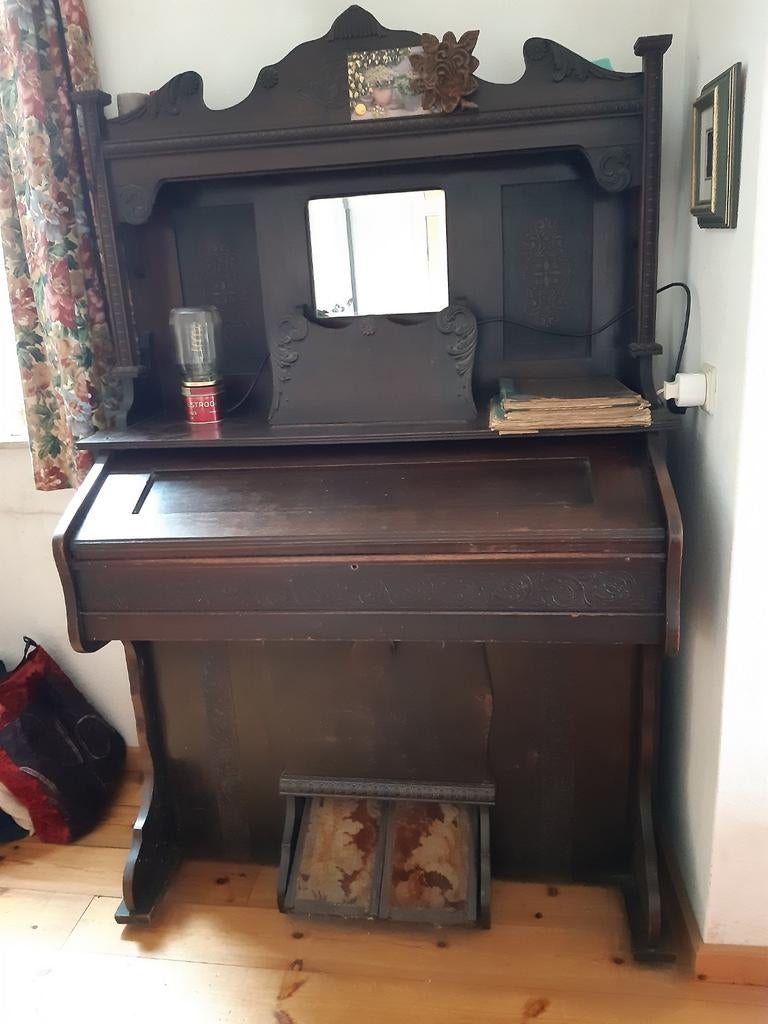 Antiek harmonium ophalen in Hoensbroek. Zie beschrijving., Ophalen, Gebruikt, Bruin, Overige typen