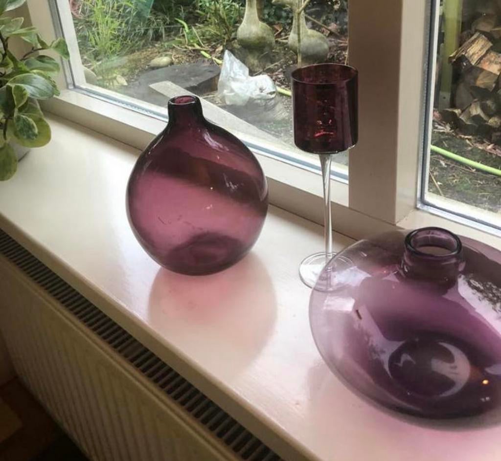 Divers mooi paars glaswerk bieden vanaf 10€, Huis en Inrichting, Woonaccessoires | Overige, Ophalen, Zo goed als nieuw