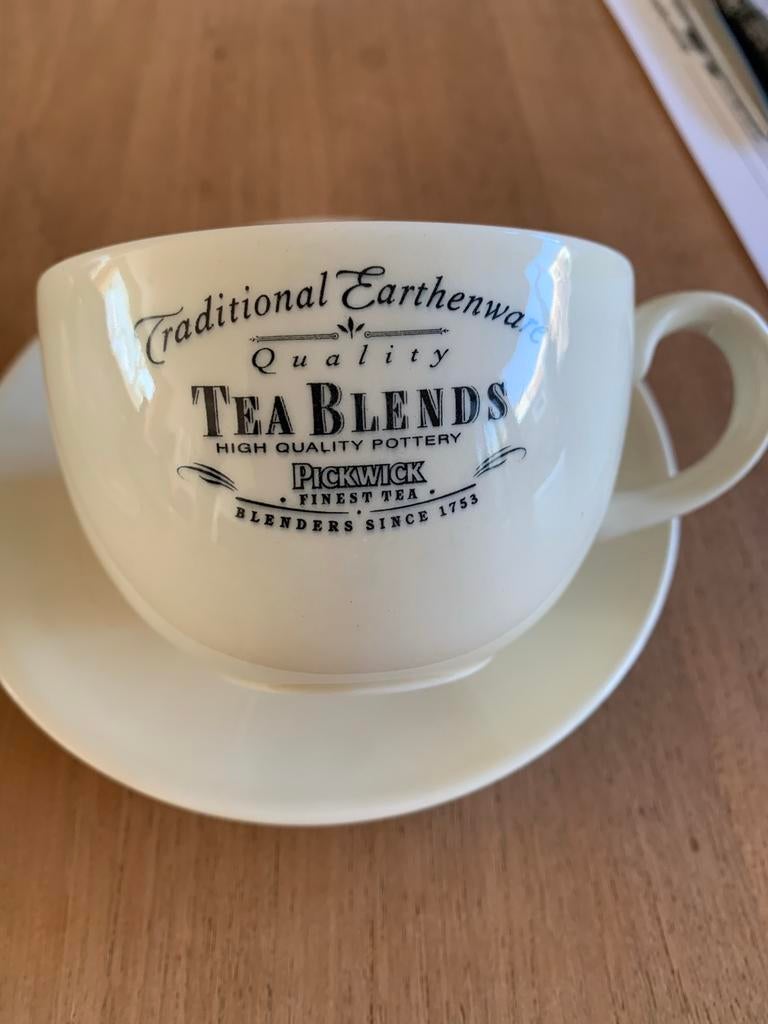 Pickwick Tea Blends Kop en Schotel - 4 Stuks, Huis en Inrichting, Keuken | Servies, Ophalen, Zo goed als nieuw, Overige stijlen