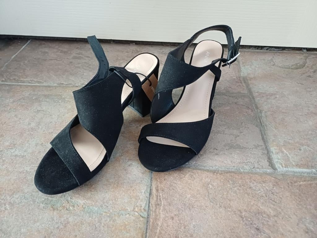 Anna Field Gloednieuw Mt 37 Zwarte hakken, Anna Field, Zwart, Nieuw, Ophalen of Verzenden