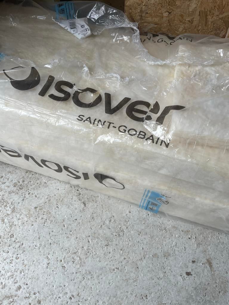 Isover glaswolisolatie, Ophalen, Dakisolatie, 4 tot 8 cm, Nieuw