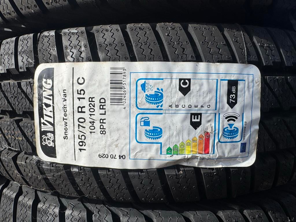 Nieuwe Viking SnowTech Van Winterbanden 195/70R15 (10 stuks), Auto diversen, Auto-accessoires, Nieuw, Ophalen of Verzenden