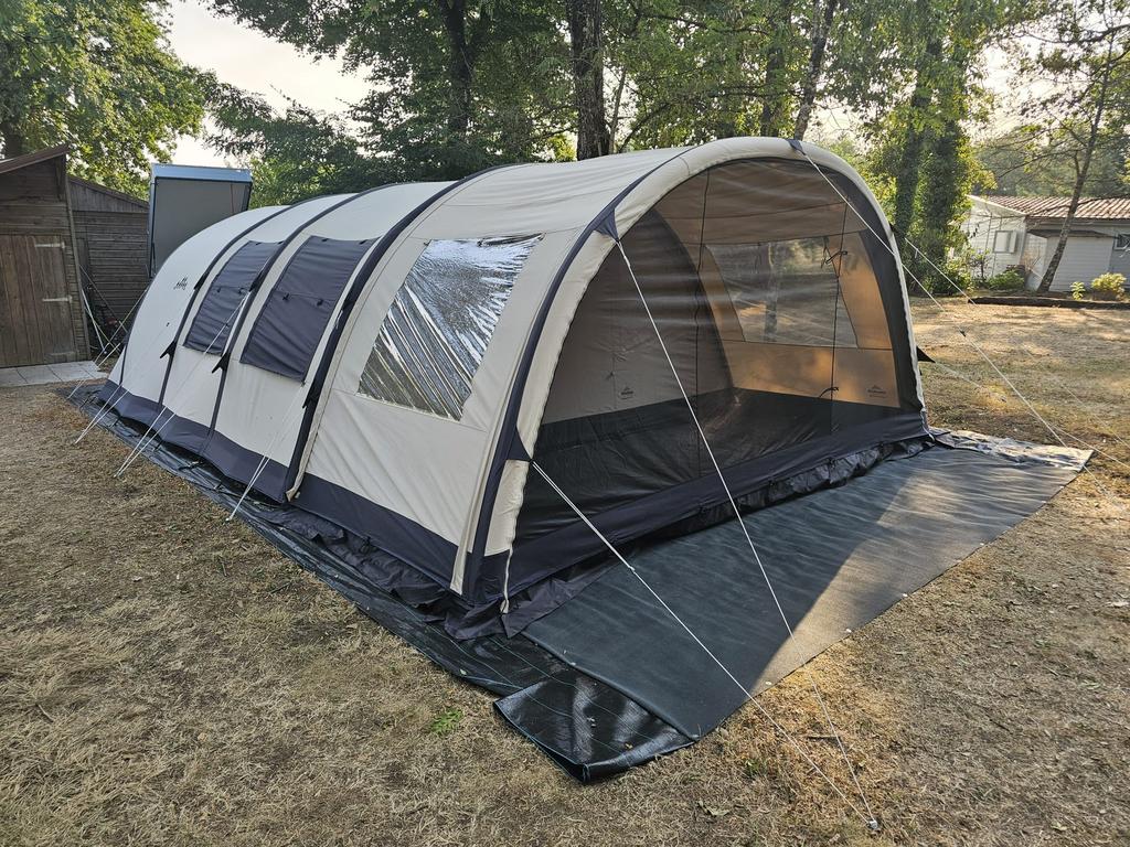 Miami easy air tunneltent 6 persoons & Anssems bagagewagen, Ophalen, Zo goed als nieuw, Tot en met 6