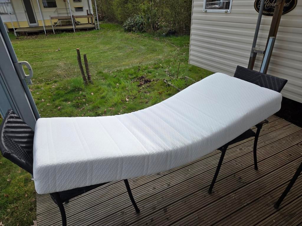 2x Koudschuim matras 160cm 85cm 15cm, Ophalen, 90 cm, Eenpersoons, 190 cm of minder