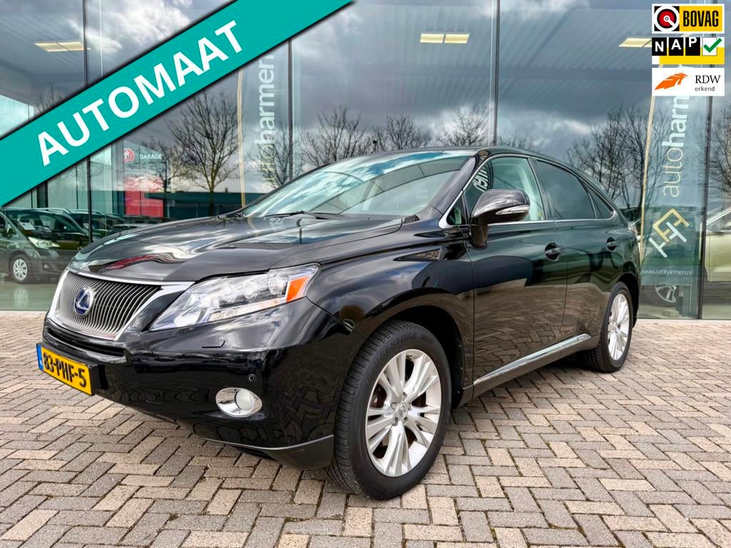 Lexus RX 450h 4WD Tech, NAP, HUD, Trekhaak, Camera, Mark Lev, 249 pk, Gebruikt, Zwart, 2000 kg