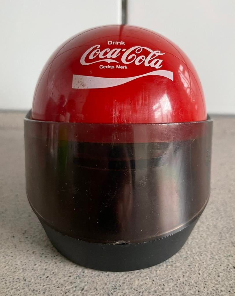 Coca cola spaarpot motorhelm helm, Ophalen of Verzenden