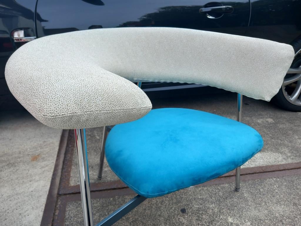 Leolux fauteuil, design chair. -Divi Divi-, Ophalen, Gebruikt, Modern Design, Blauw