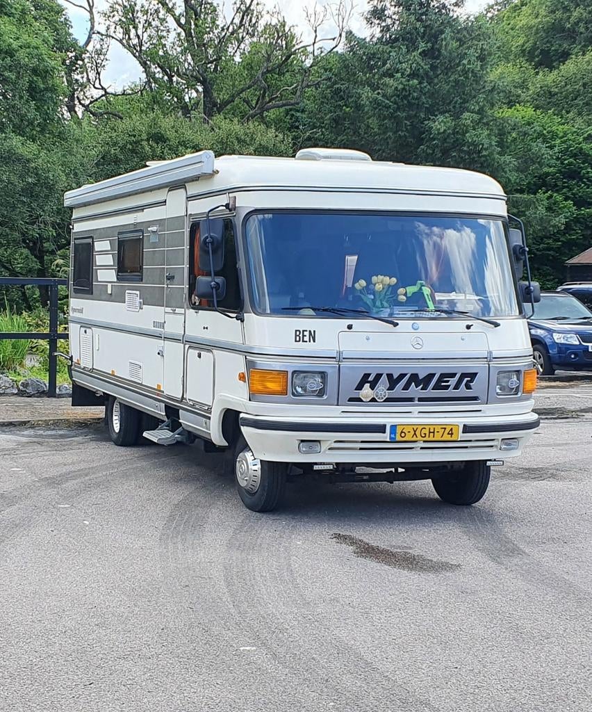 Mooie Hymer S660 Integraal camper 'Grijze Beer', Ringverwarming, Treinzit, Diesel, Hagelvast dak