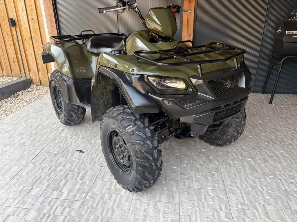 Suzuki kingquad 500 2015.4x4 voor landbouw . Met aanhanger, Motoren
