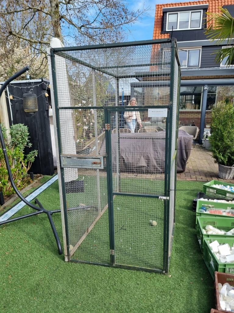 Aluminium voliere, Dieren en Toebehoren, Vogels | Hokken en Kooien, Nieuw, Volière, Aluminium, Ophalen