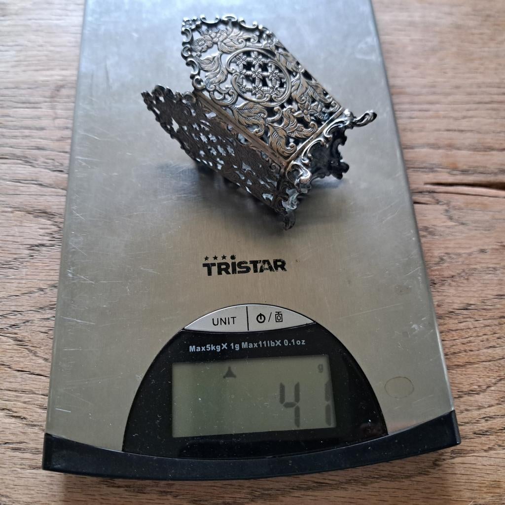 Antiek Hollands gekeurd Maggi fles houder 40 gram, Antiek en Kunst, Antiek | Goud en Zilver, Verzenden