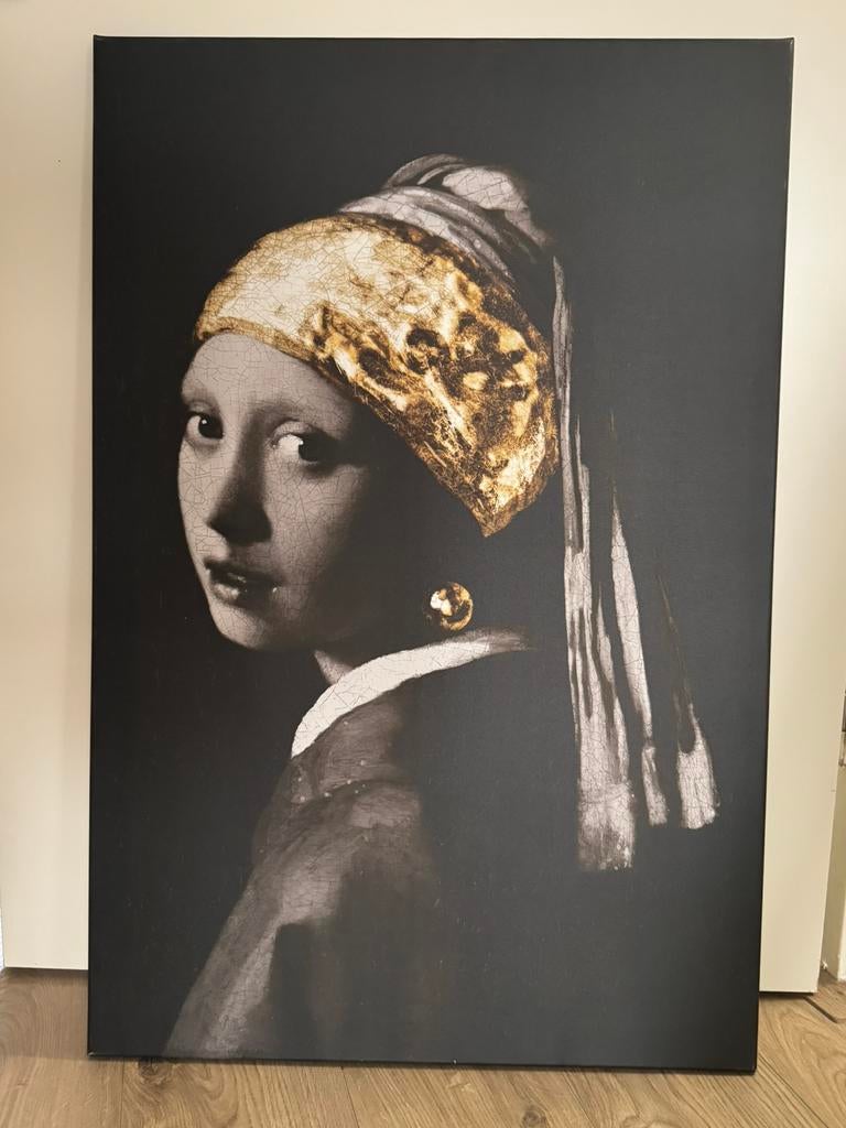 Schilderij meisje met de parel, Ophalen of Verzenden, Zo goed als nieuw