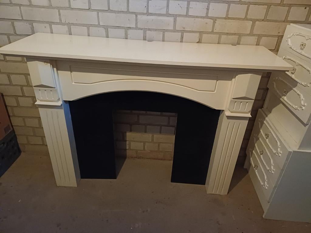 Schouw met kachel, Huis en Inrichting, Haarden, Ophalen, Vrijstaande haard, Elektrische haard