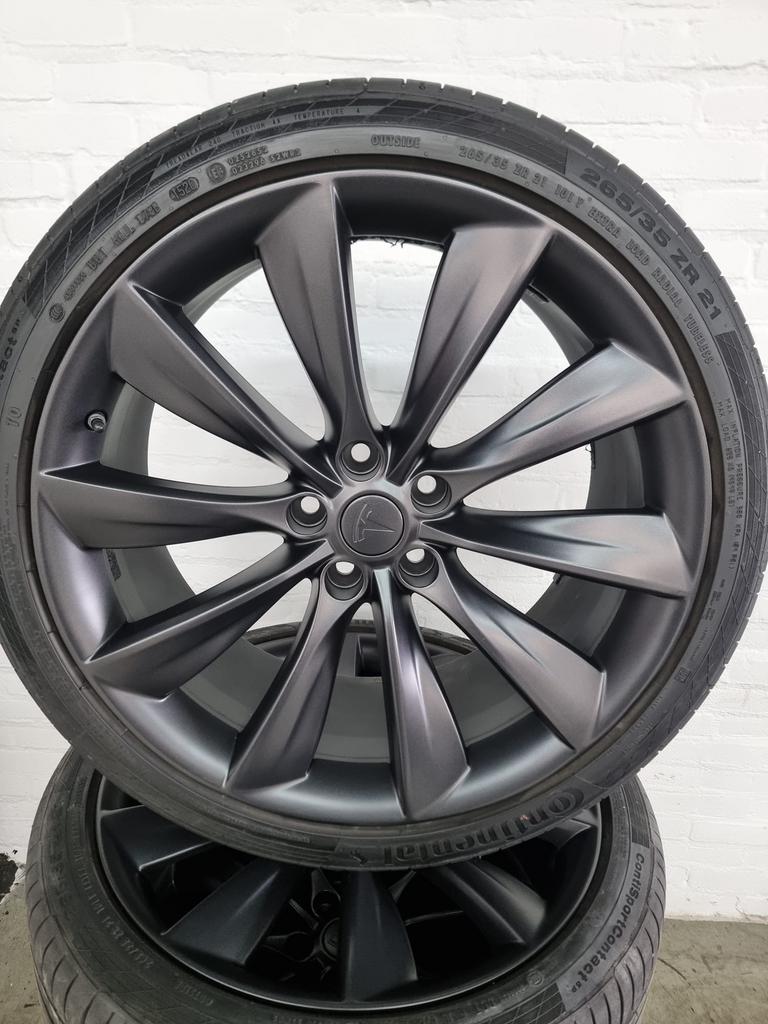 21'' originele Tesla Model S Turbine velgen A-merk Banden, Auto-onderdelen, Banden en Velgen, Banden en Velgen, Ophalen of Verzenden