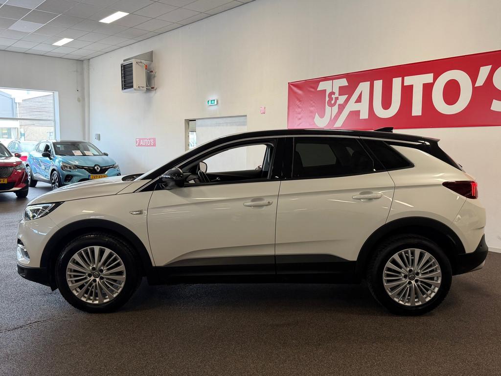 Opel Grandland X 1.2 Turbo NAVIGATIE/CAMERA, CRUISE, LED, Stof, Gebruikt, 1199 cc, Wit