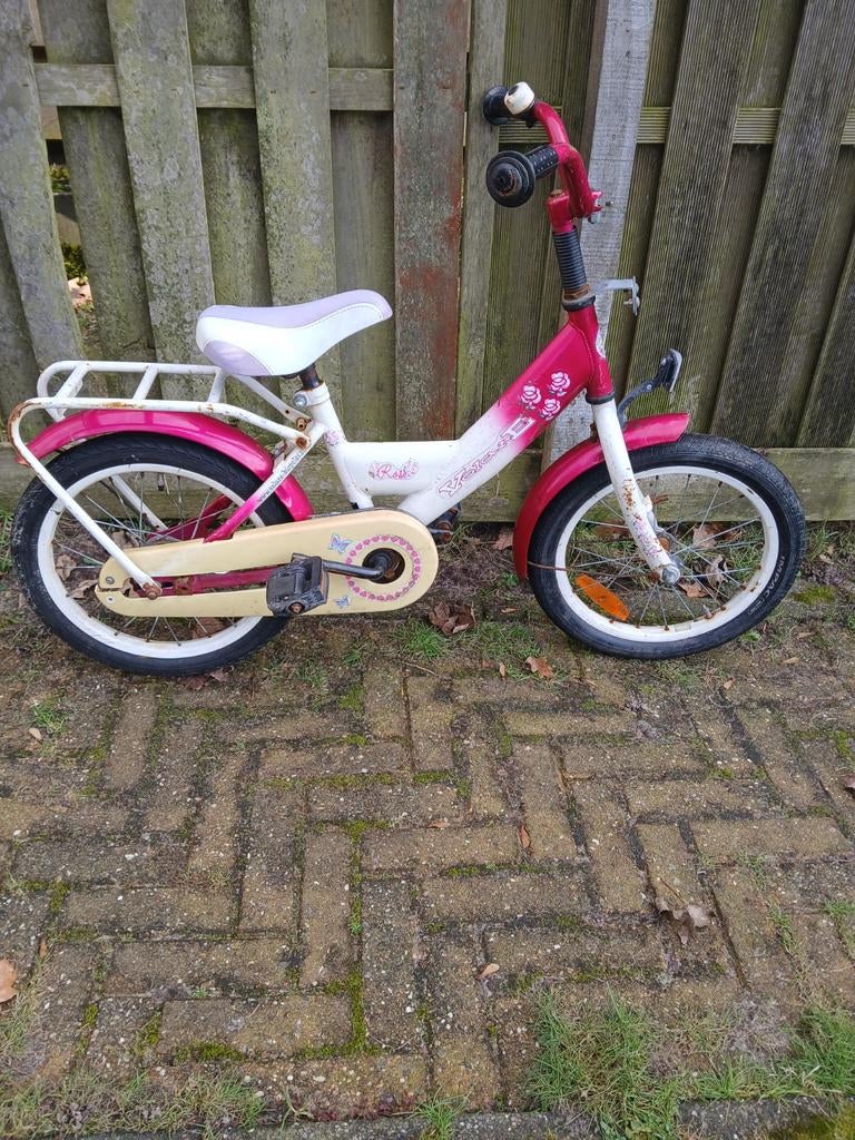 Meisjesfiets 16 inch, Ophalen, Gebruikt, 16 tot 20 inch