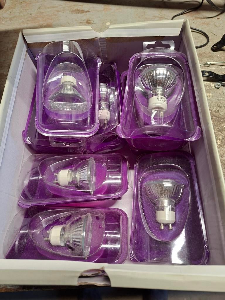 Philips GU10 50W Halogeenlampen - gebruikt-dimbaar, Ophalen, 60 watt of meer, Halogeen (gloei)lamp, Nieuw