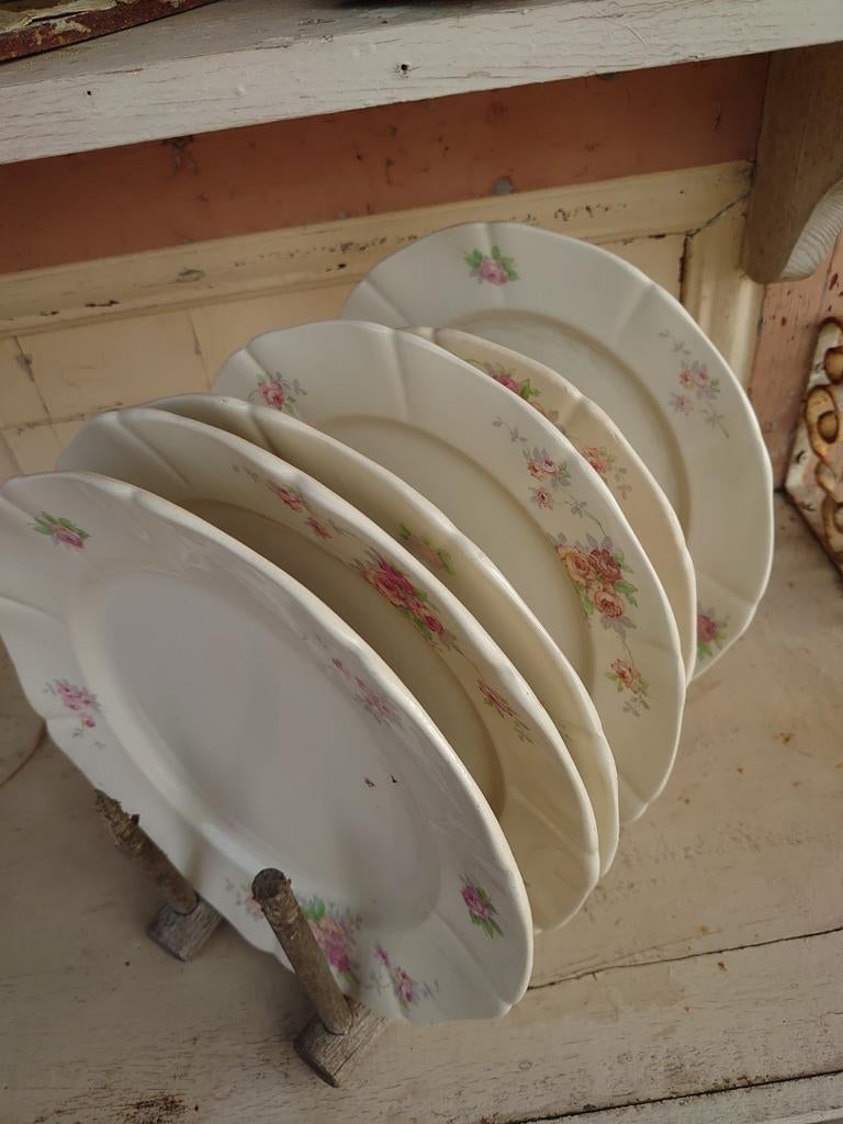 Setje sale bloem bordjes, Ophalen