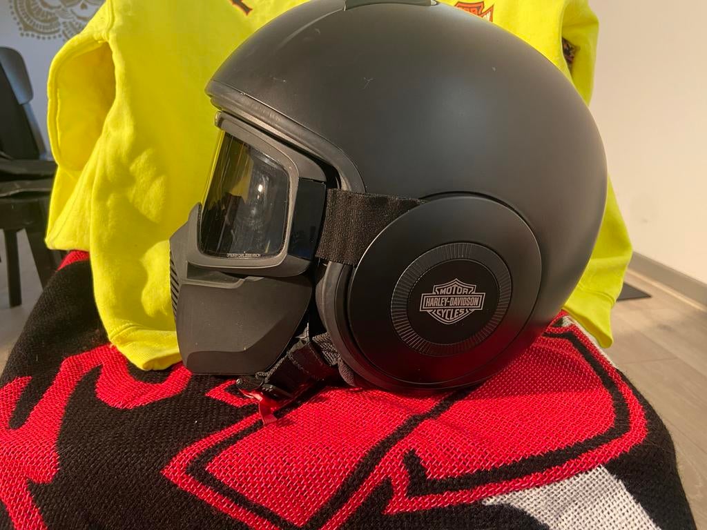 Unieke Harley Davidson Top Gun helm - Maat L, Overige merken, Heren, Jethelm, Ophalen of Verzenden