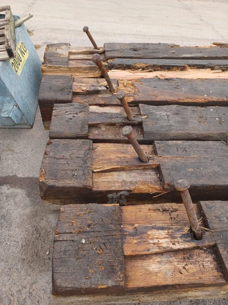 Gebinten Amerikaans grenen, Ophalen, Gebruikt, Grenen, Balk