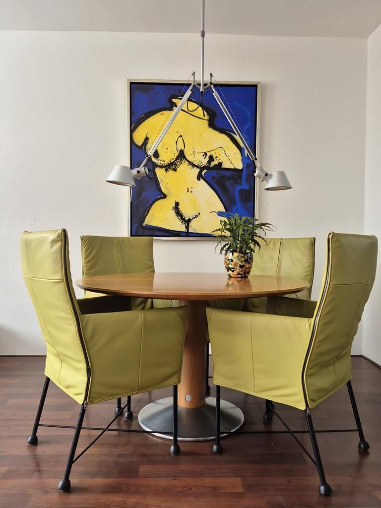 Arco Diabolo eettafel 120cm - Rond design, Gebruikt, Rond, Vier personen, Modern, Design, Tijdloos