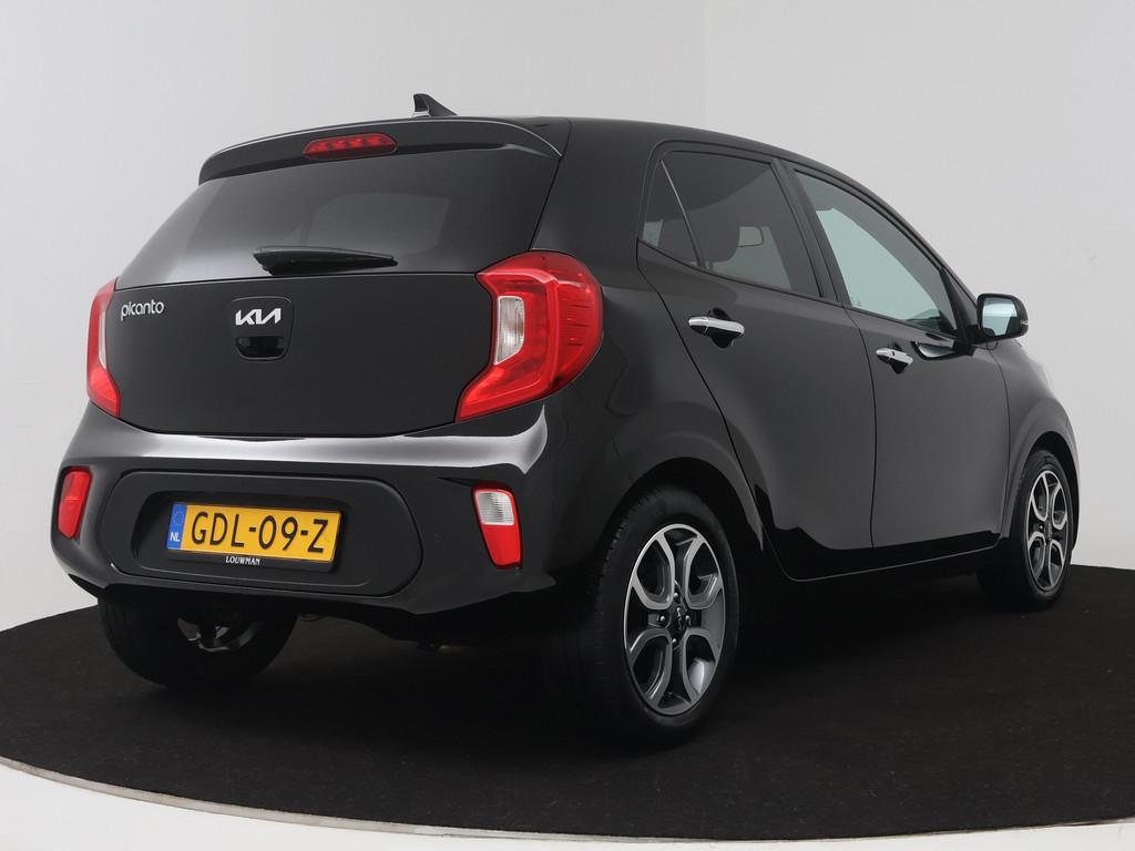 Kia Picanto 1.0 DPi DynamicPlusLine (bj 2024, automaat), Stof, Gebruikt, 4 stoelen, Zwart