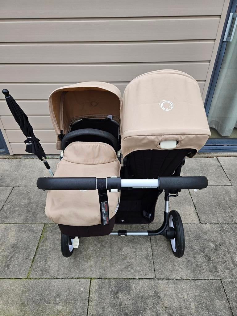Bugaboo donkey duo met veel opties!, Ophalen of Verzenden, Gebruikt, Bugaboo, Luchtbanden