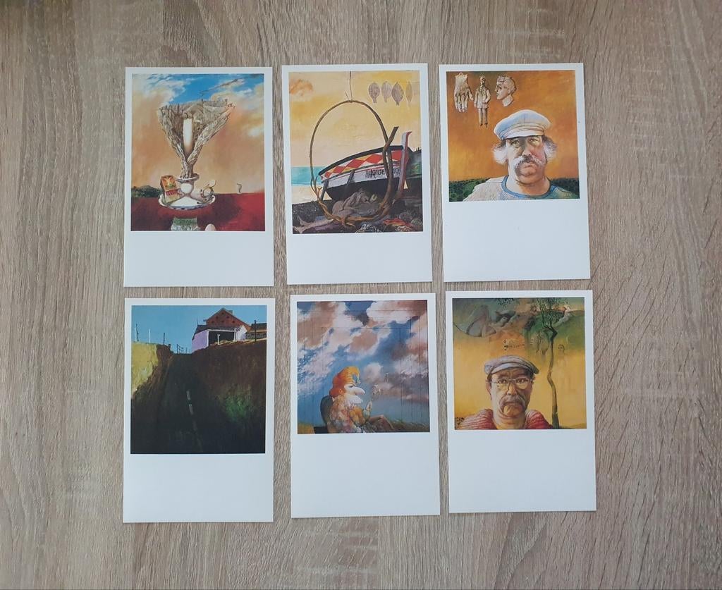 9 kunst ansichtkaarten van Nicolaas Wijnberg, Ophalen of Verzenden